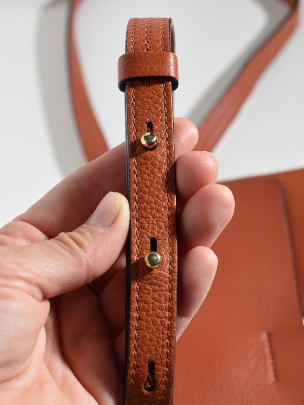 Chloé Small Faye Shoulder Bag Cognac / Brown Calfskin Leather - Picture 6 of 16